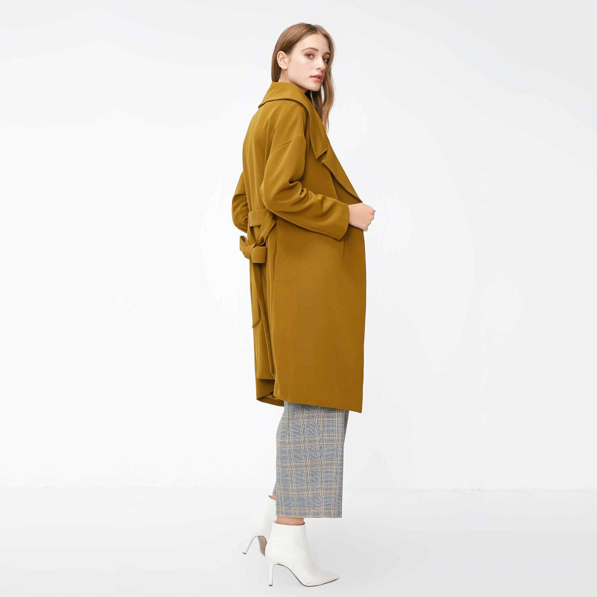 OEM Factory Custom Double-breasted Ladies Coat